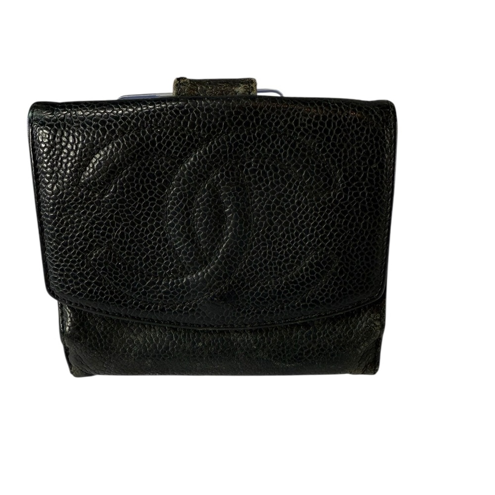 Chanel Black Caviar Leather Wallet
